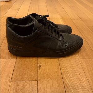 Common Projects Black Low-Top Sneakers